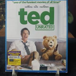 TED UNRATED Mark Wahlberg Mila Kunis ~BLU RAY (NO DIGITAL) ~DVD ✂️💲⬇