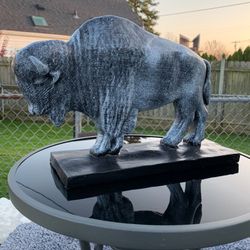 The Old Gray Buffalo Statue