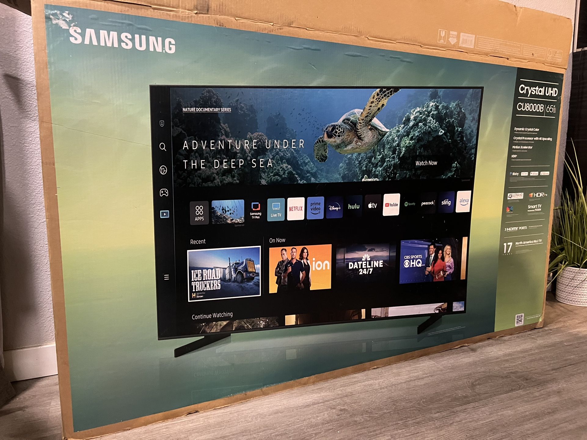 Brand New 65” Crystal His Cu8000b