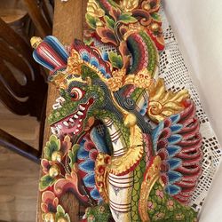 Vintage Balinese Wood Carving