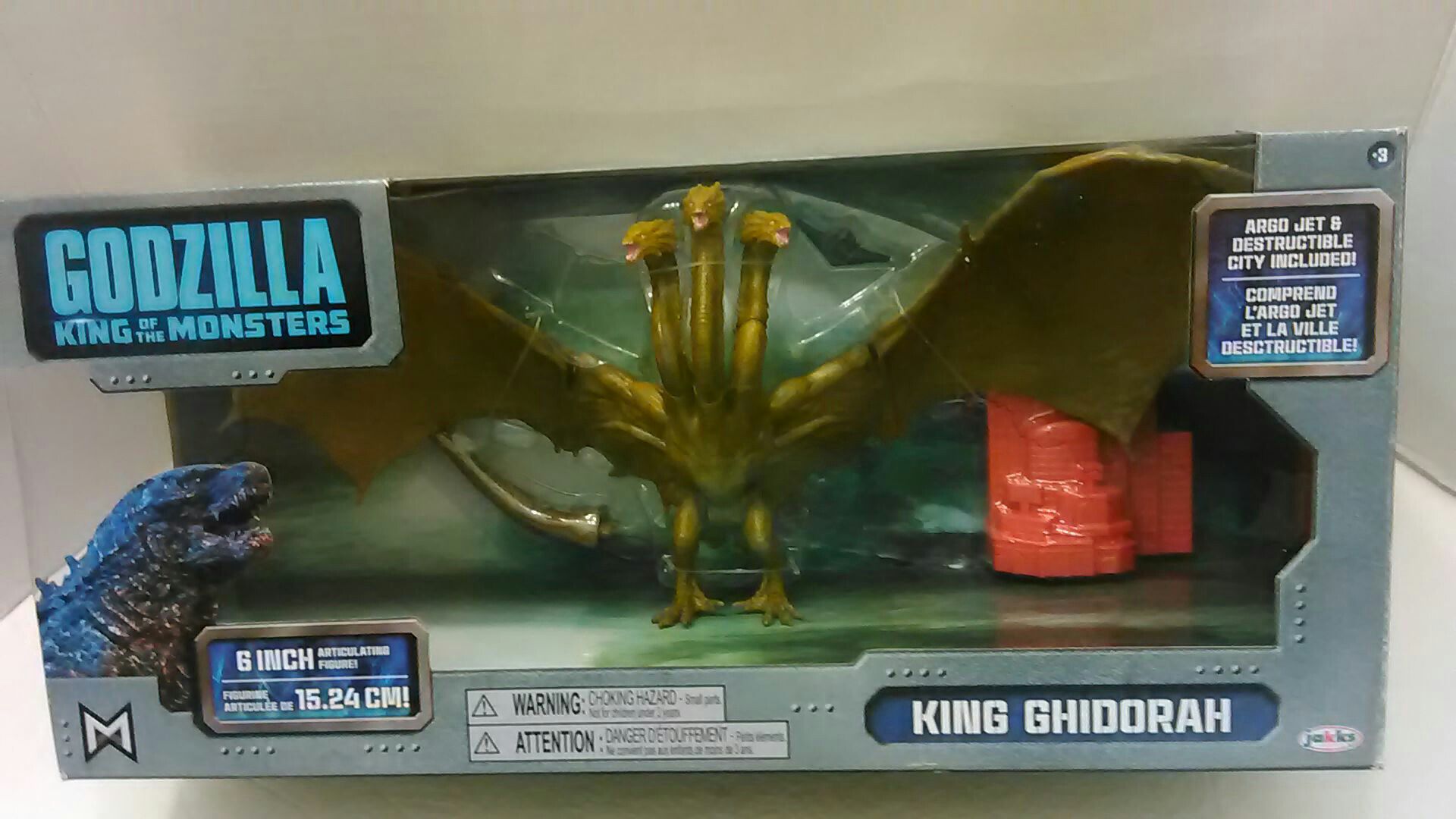 Godzilla King of the Monsters --- Three Heads King --- "Ghidorah Action Figure"