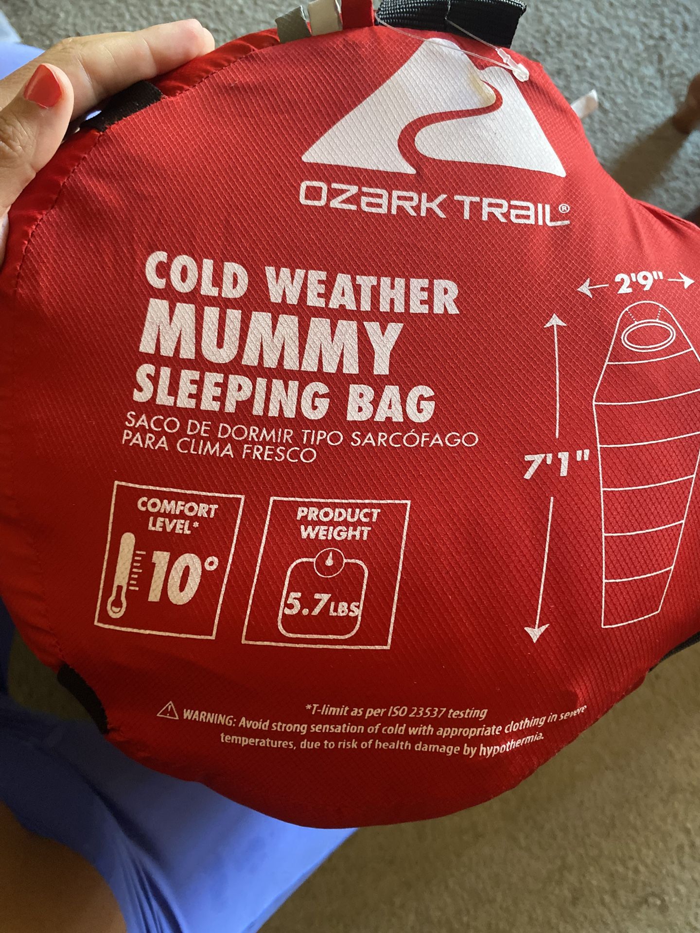 Cold Weather Sleeping Bag $25