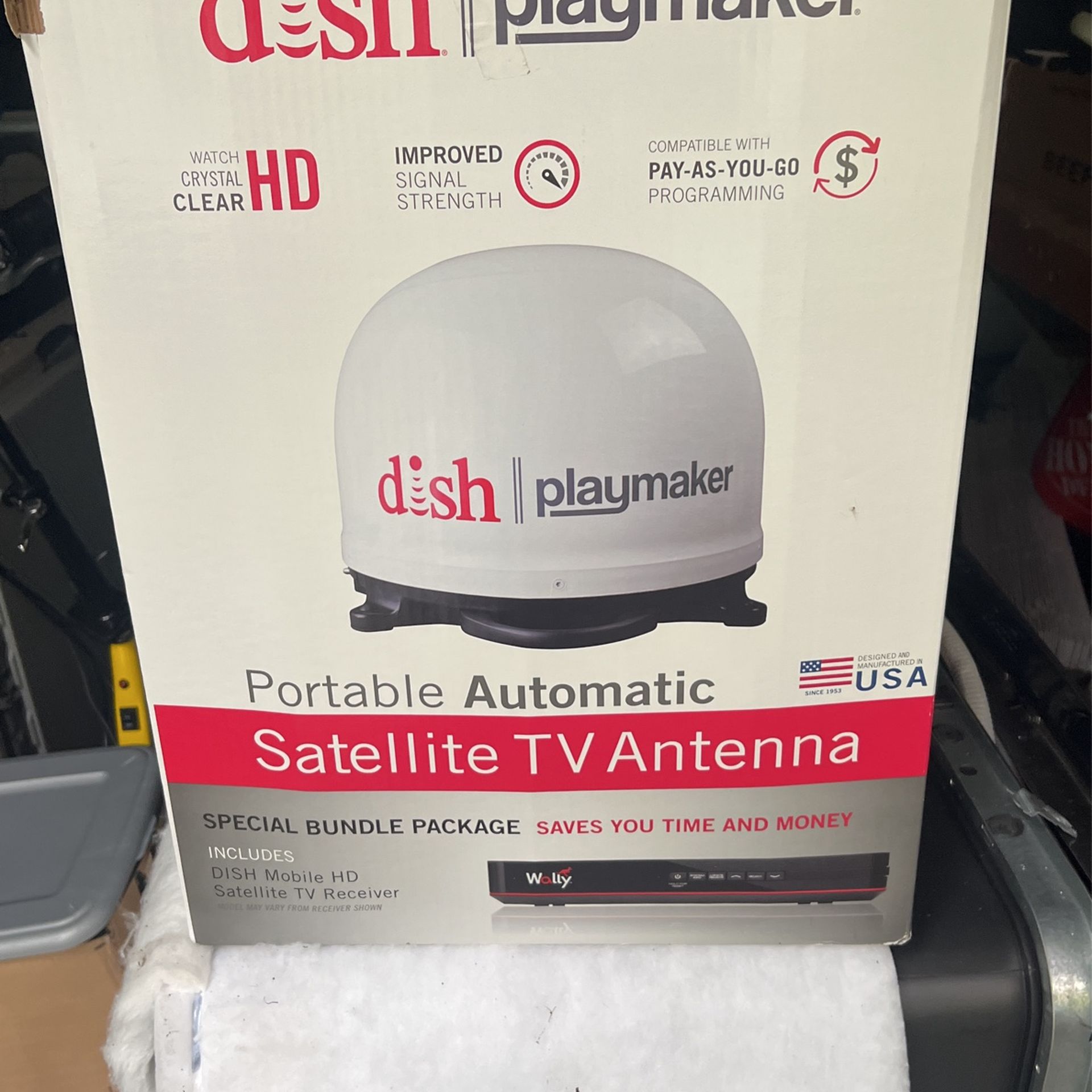 fish playmaker. portable automatic satellite TV antenna