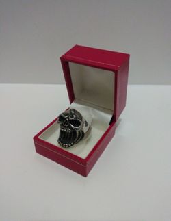 Vintage Protruding Skull Men's Ring  S9.5