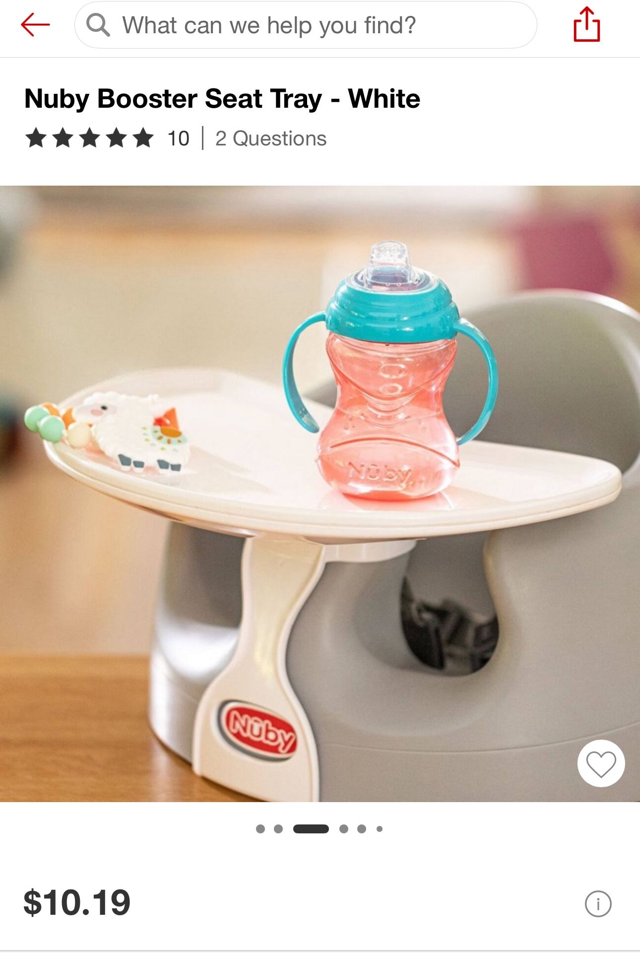 Nuby Foam Floor Seat With Tray