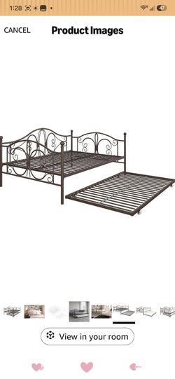 Full day bed with trundle
