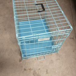 DOG CRATE FOR SMALLER BREED  2 "L  x 1.5 ' D BLUE