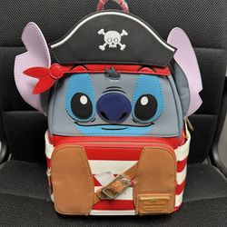 Pirate Stitch Loungefly Backpack Disney New 