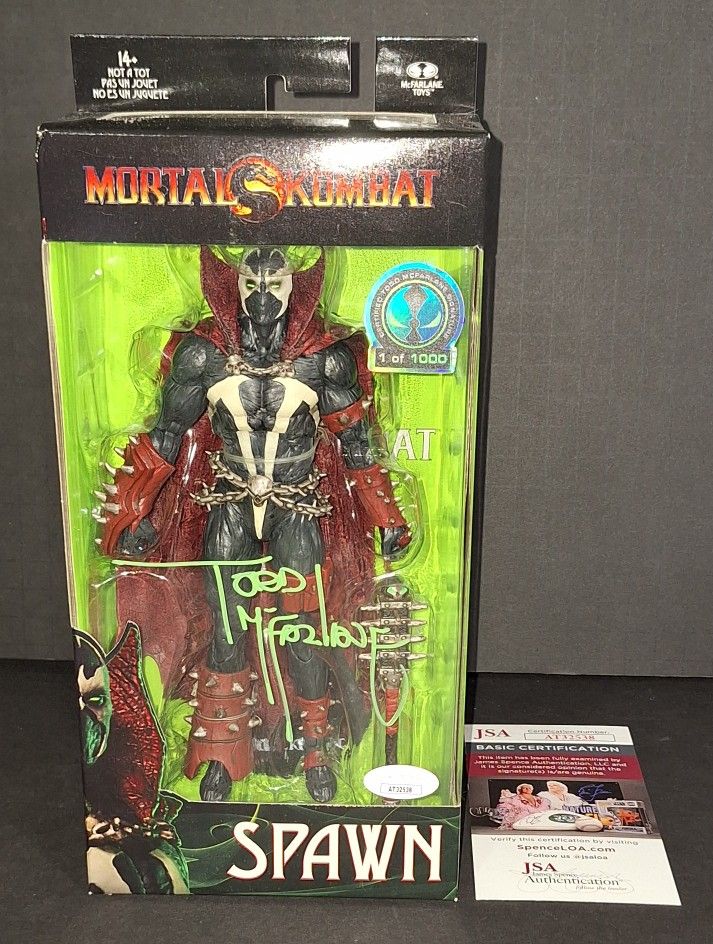 🔥Todd Mcfarlane autographed Spawn action figure JSA COA 🔥