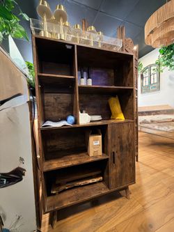 Rustic Wooden Storage Cabinet – $80