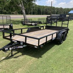 2025 16’ Texas Bragg Flatbed Utility Trailer