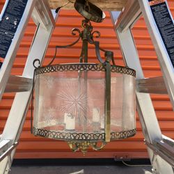 Antique - French Style Lantern pendant Light By The Feldman Co Lighting 1945