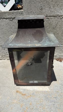 Vintage Copper Outdoor Wall Lantern
