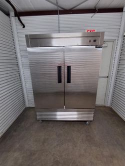 Dukers Commercial FREEZER Double Door Stainless Steel Reach In Freezer