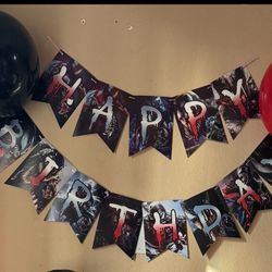 Birthday Banner Venom Theme