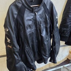 Motorcycle LEATHER Jacket Honda 