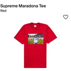 Supreme Maradona Tee Red Or White Size XXL