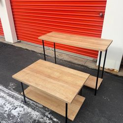 2-Piece Wood Table Set – Modern Style