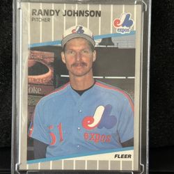 1989 Fleer - Black Box on Billboard #381 Randy Johnson (RC)