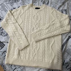 Cable Knit Men’s Sweater Size M