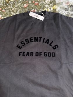 Men’s Essentials Fear Of God Tee black size Lg