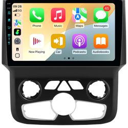 11th WiFi6(1201Mbps) Upgrade Car Radio Stereo Bluetooth5.4 Navigation for Dodge Ram 2013-2019 1 3500,Carplay Android Auto Mirroring Airplay SW
