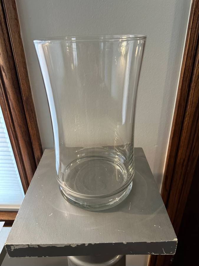 Large Glass Cylinder Vase 6" x 10"