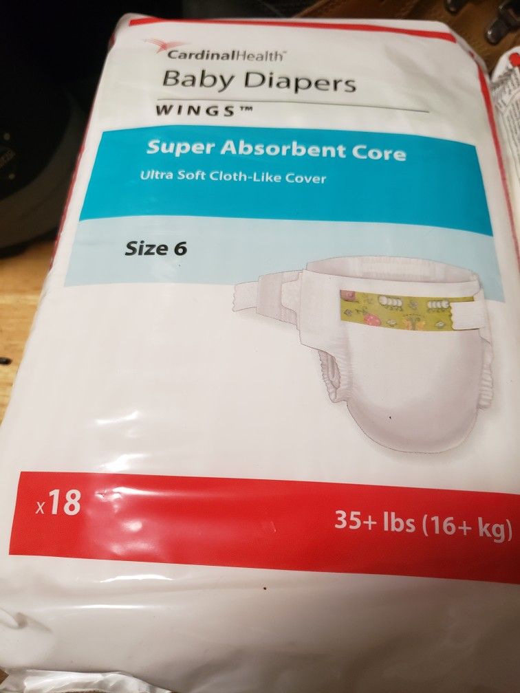 Tollder Diapers Size 6 , 6 Package All For Just $10