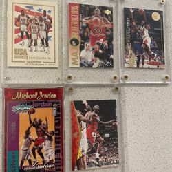 Michael Jordan Card Lot (5) RARE