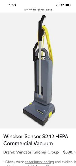 Windsor Sensor S2 12 Brand New Vacuum