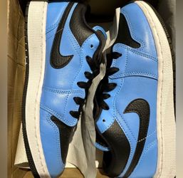 Jordan 1 Low UNC Black (GS) 5.5 Y