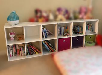 2 White Cube Organizers