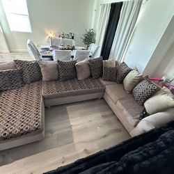 Light Brown Sectional Couch