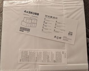 NEW - IKEA SKUBB 4-pack Shoe Storage Boxes