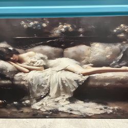 Victorian Woman Portrait. 24” X 36”