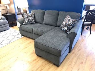 Ashley HomeStores Gray 90” Sectional Sofa with Reversible Chaise