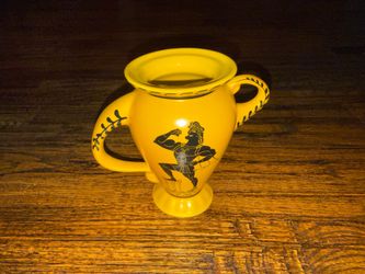 Disney Parks Hercules 25th Anniversary Greek Ceramic Vase Mug Yellow/Gold LTD