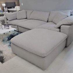 Sectional sofa Gray In Box  NEW