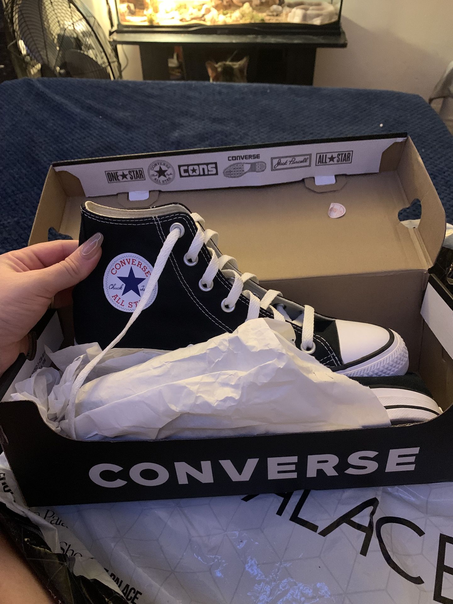 Black High Top Converse NEW