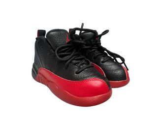 Toddler's Jordan 12 Retro "Flu Game" Black/Varsity Red (850000 002) Size 8C