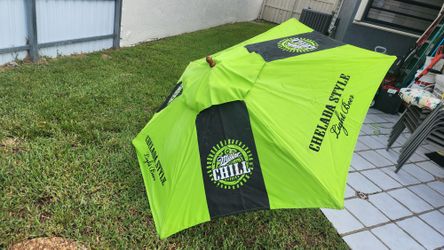 7' Miller Chill Lite Beer  Patio Garden Umbrella Bar