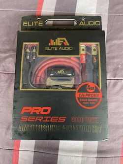 Elite Audio Pro Amplifier Wiring Kit