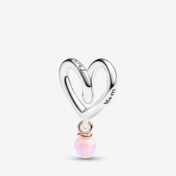 Pandora Two-tone Wrapped Heart Charm