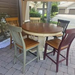 Premium Wood Circle Table