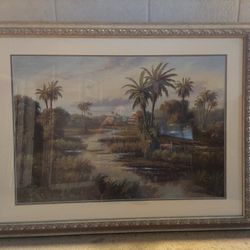 24×32 Picture "WHITE CRANES"