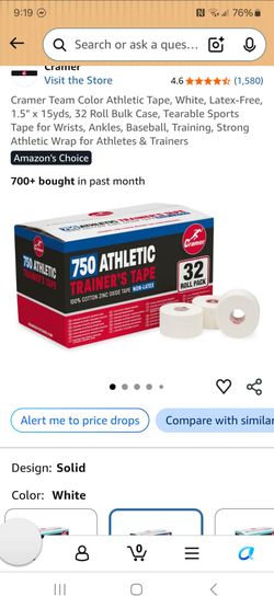 Color athletic tape white great for the athletic trainers new in box pick up in pomona $40