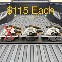 NEW DEWALT 20V MAX Cordless Brushless 6-1/2 in. Sidewinder Style Circular Saw (Tool Only) **2 Available, $115 Each**
