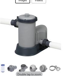 Bestway 58390E Flowclear 1500 GPH Filter Pump for Above Ground Pools