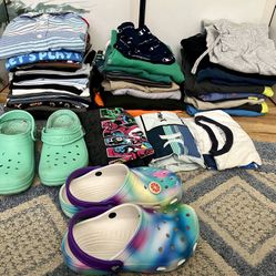 41 Pieces Of Boy Clothes Size 8 All For $30Fcfs