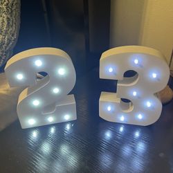 Wooden LED Numbers